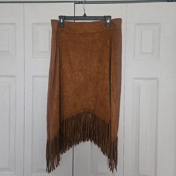 Dresses & Skirts - Brown Western Fringe Skirt